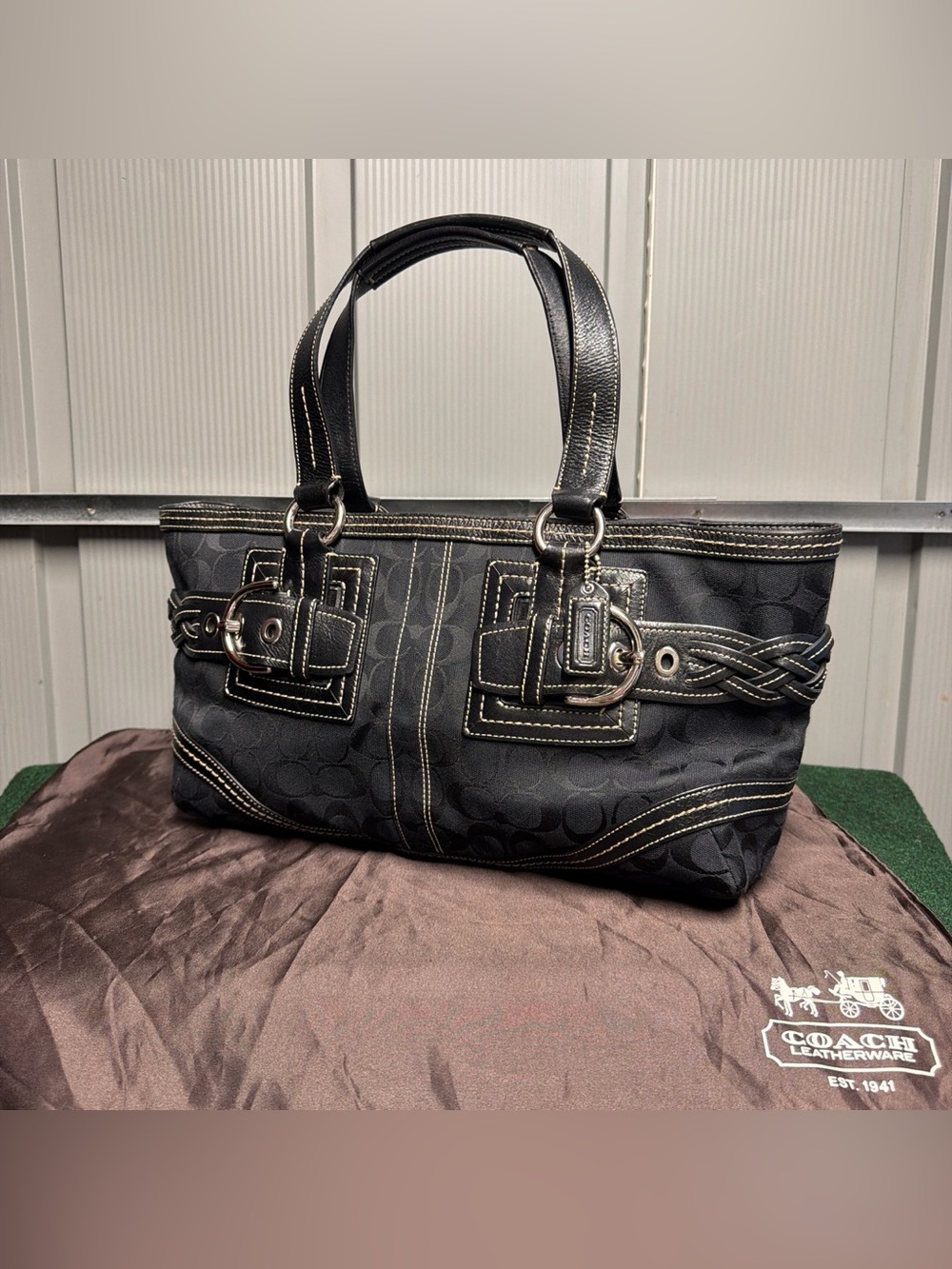 Vintage Y2K Coach 05089 Soho Braided Shoulder Bag